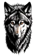 wolf tattoo design idea