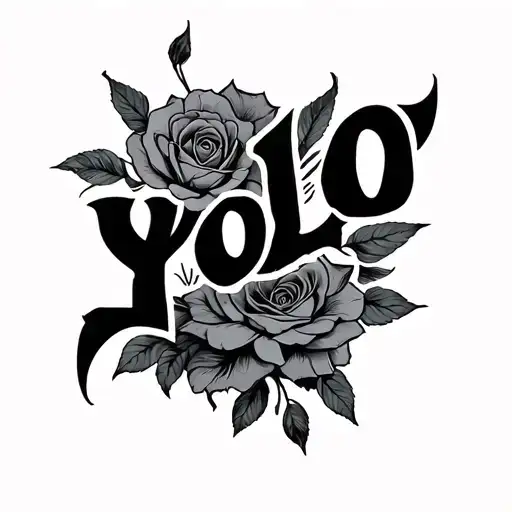 Yolo tattoo design idea