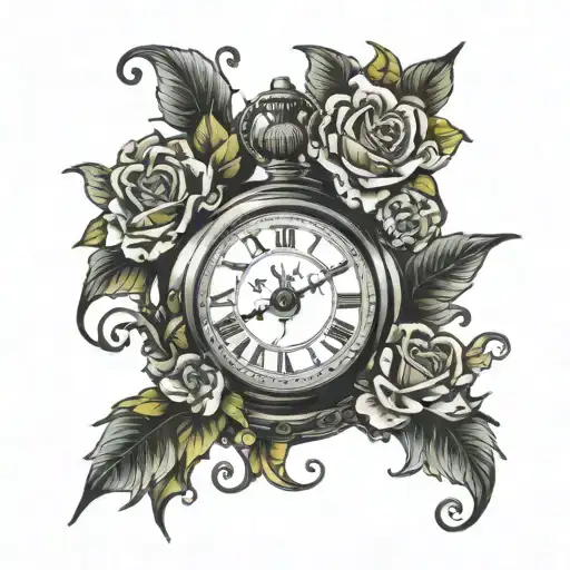 Time makes you bolder, Even children get older, And I'm gettin' older, too tattoo design idea