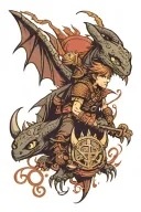 how to train your dragon tattoo design idea