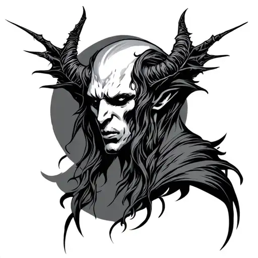 lucifer tattoo design idea