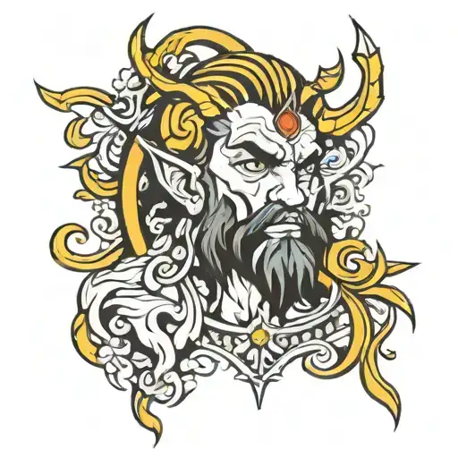 God of lust  tattoo design idea