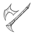 connor kenway's tomahawk axe tattoo design idea