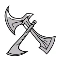 connor kenway's tomahawk axe tattoo design idea