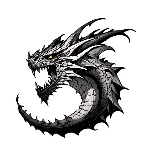 Smaug tattoo design idea