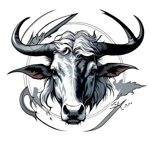 Taurus And Sagittarius Combined tattoo design idea