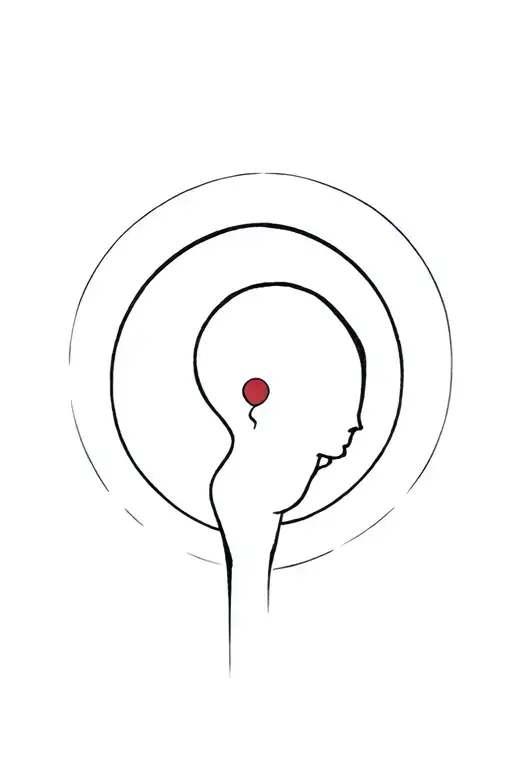 Conversion of loneliness into solitude tattoo design idea