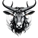 Taurus And Libra tattoo design idea