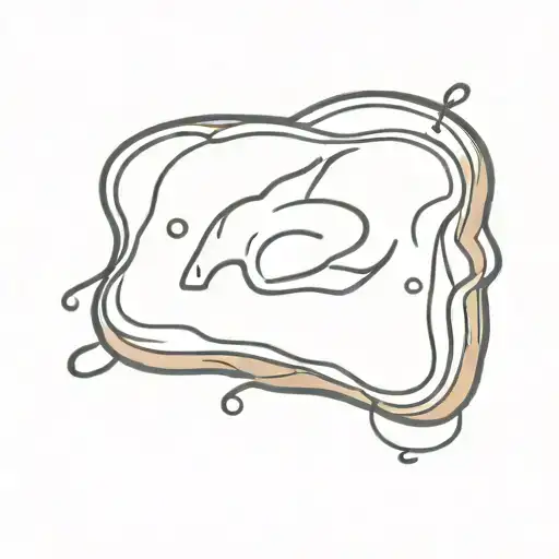 burnt toast  tattoo design idea
