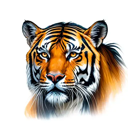 tiger face, scopio, horse tattoo design idea