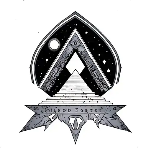 stargate pyramid tattoo design idea