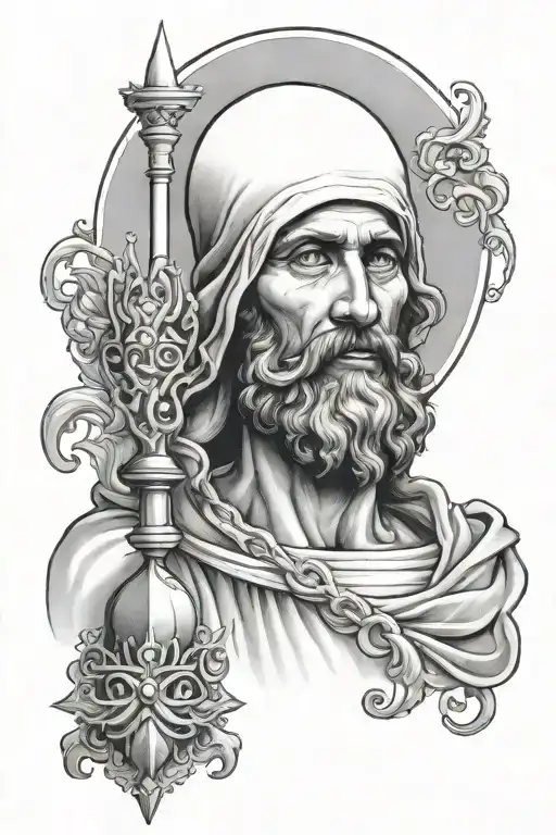 Saint Jude Thaddeus tattoo design idea