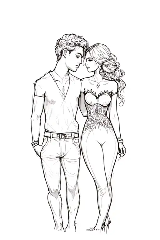 matching couple tattoo design tattoo design idea