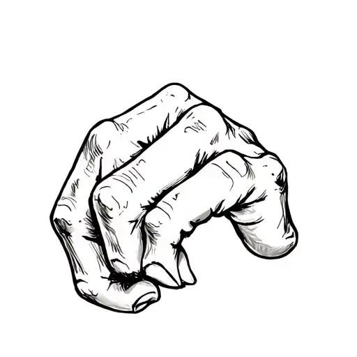 punk knuckles tattoo design idea