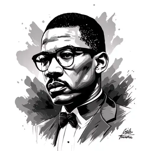 Malcolm X tattoo design idea