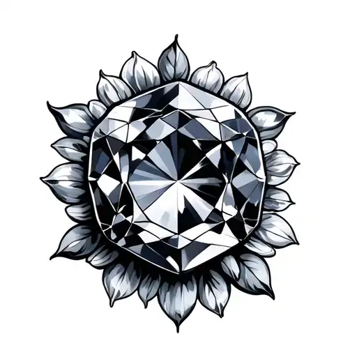 Birthstone tattoo design idea