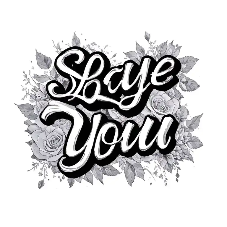 "Shaye" Love you tattoo design idea