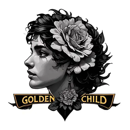 Golden Child tattoo design idea