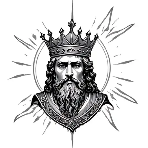 King David tattoo design idea