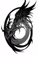 Solo Leveling anime tattoo design idea