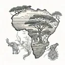 africa tattoo design idea