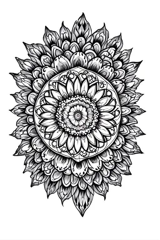 mandala design incorporating existing tattoo design tattoo design idea
