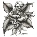 "Les-Beans" sissors tattoo design idea