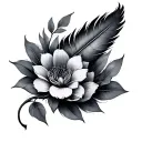 Plumearia tattoo design idea