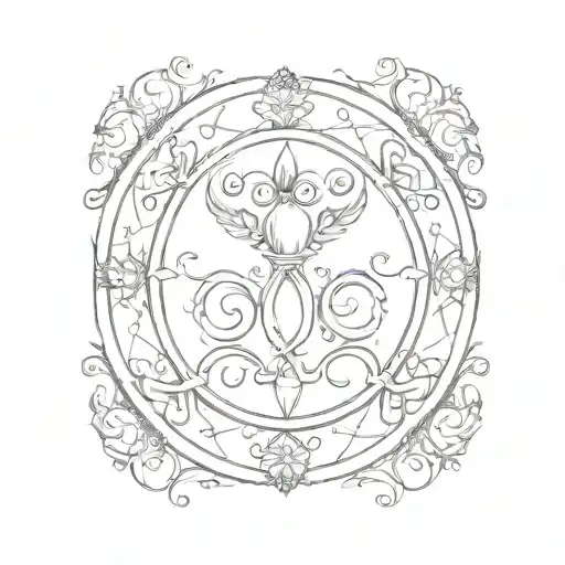 hope and strength symbol tattoo design idea