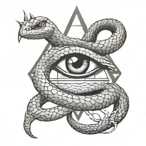 illuminati snake design incorporating tattoo design idea
