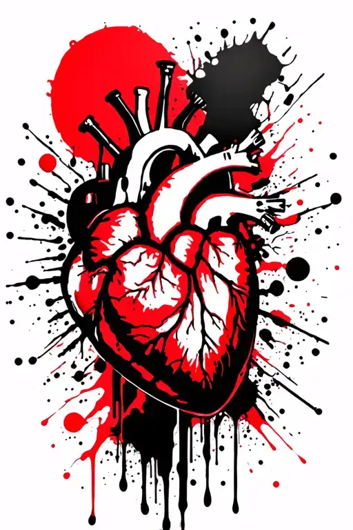 Heart Attack survivor tattoo design idea