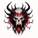 Belial tattoo design idea