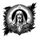 Saint Benedict tattoo design idea