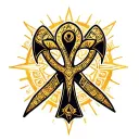 ankh symbol tattoo design idea