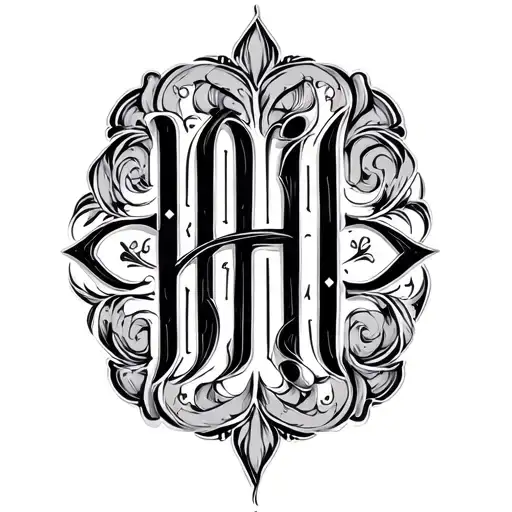 Two Word Ambigram Generator tattoo design idea