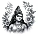 Lakshmi tattoo design idea