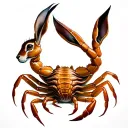 Hare Scrpion tattoo design idea