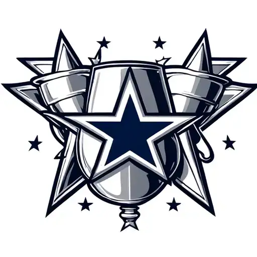 Dallas Cowboys 5 trophy & Stars tattoos tattoo design idea