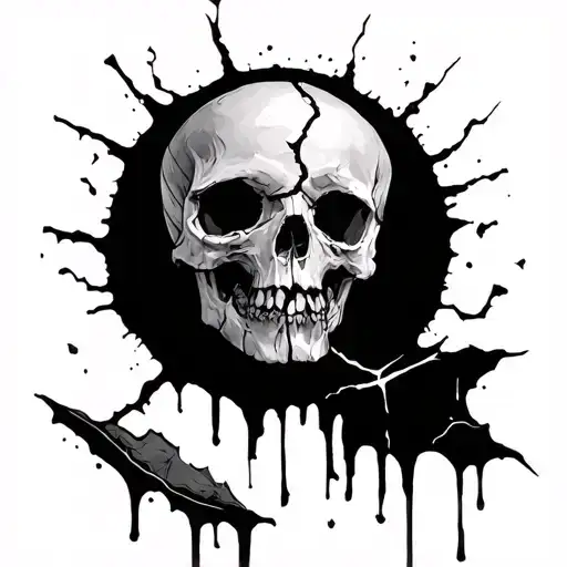 something broken but still standing tattoo design idea