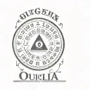 ouija board tattoo design idea
