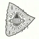 ouija board tattoo design idea