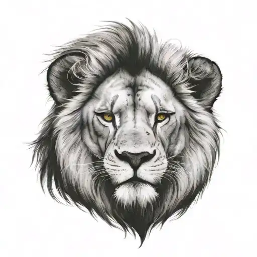Mufasa mugshot realism tattoo tattoo design idea
