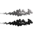 Coverup Clouds and Smoke tattoo design idea