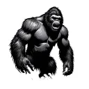 Bigfoot tattoo design idea