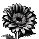Gerbera tattoo design idea