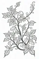 gothic vine  tattoo design idea