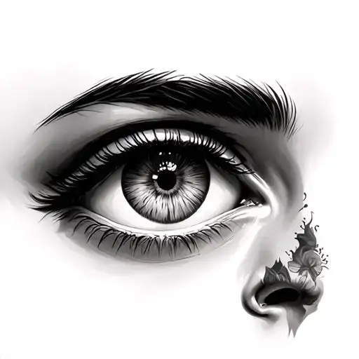 3rd eyes woman tattoo design idea