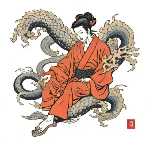 soul leaving the body tattoo design idea