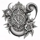 saxon tattoo design idea