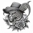 saxon tattoo design idea